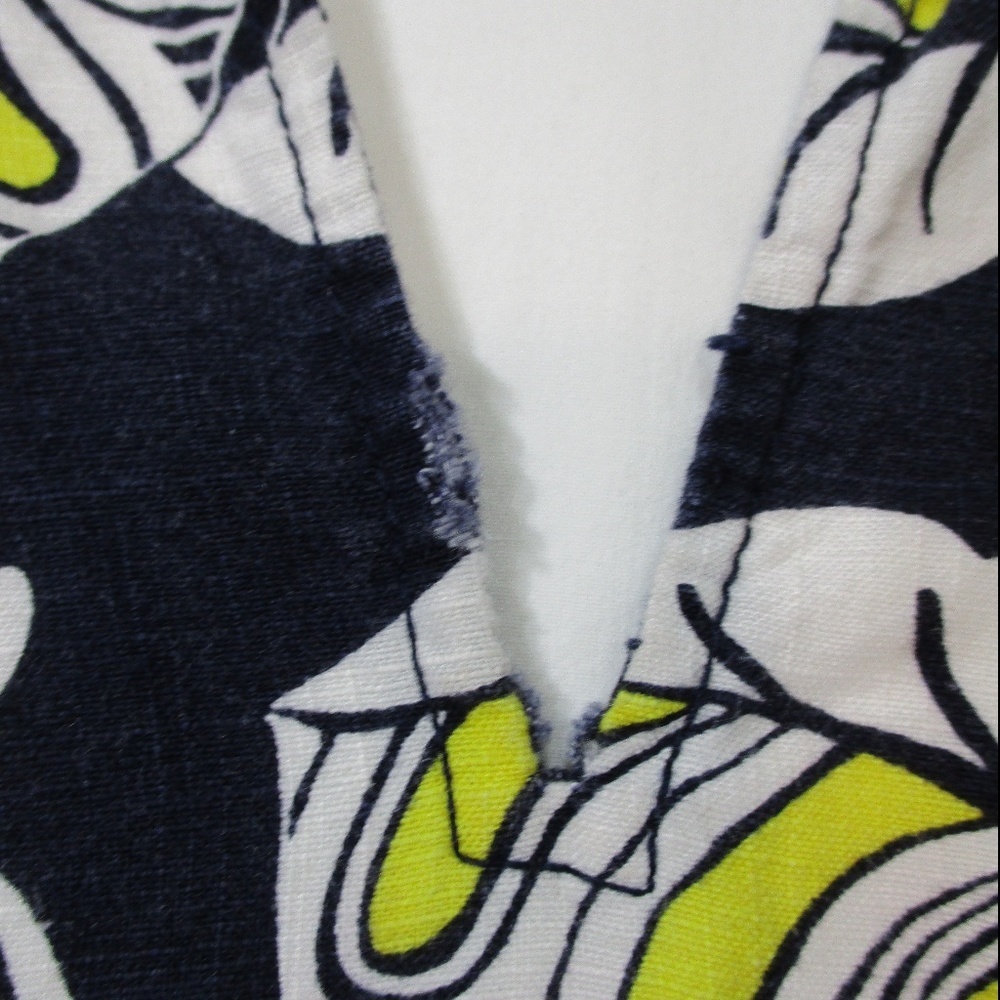 J. CREW Tropical Frond Shift Dress Size XXS - Picture 5 of 9